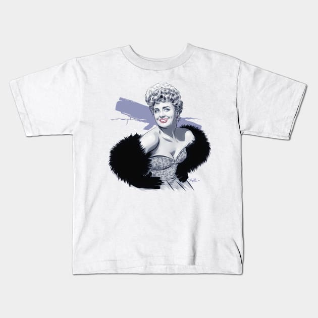 Shelley Winters - An illustration by Paul Cemmick Kids T-Shirt by PLAYDIGITAL2020